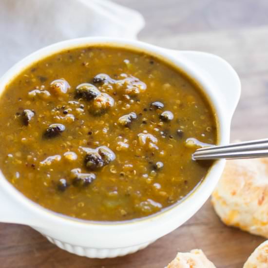 Pumpkin Black Bean Quinoa Chili