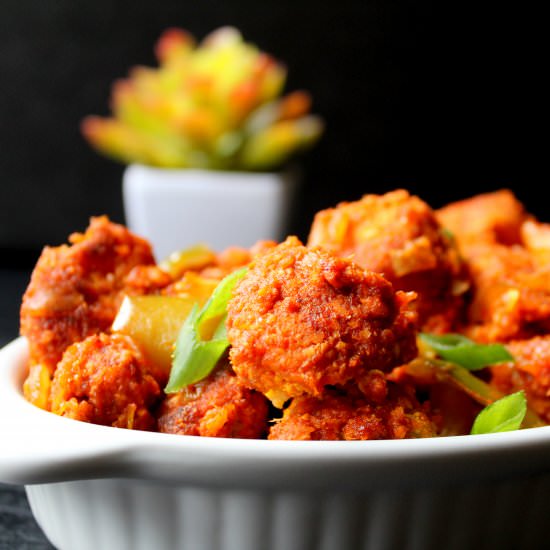 Baked Cauliflower Manchurian