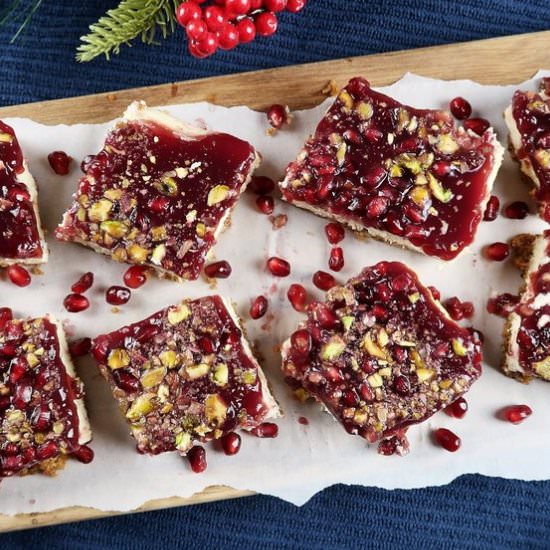 Pomegranate Pistachio Bars