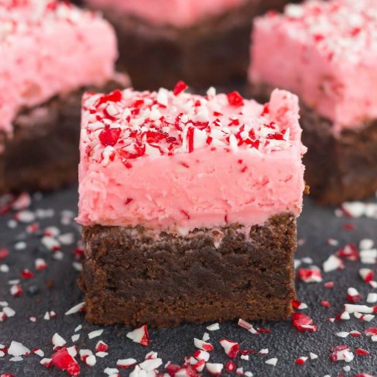 Frosted Peppermint Brownies