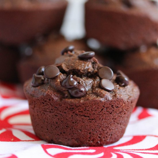 Candy Cane Green Tea Muffins.