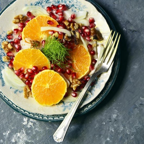 Winter Citrus Salad with Pomegranat