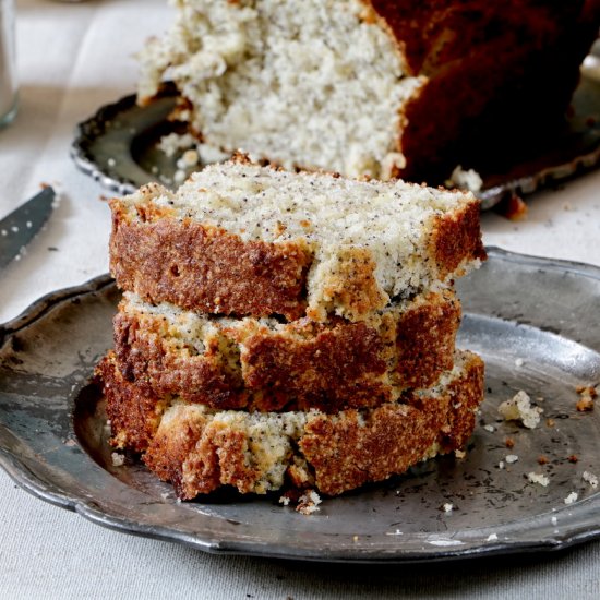 LEMON POPPY SEED POUND CAKE