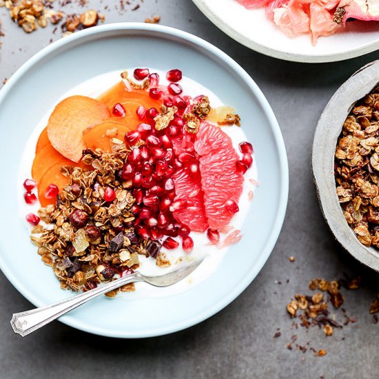 Winter Fruit and Yogurt Bowls