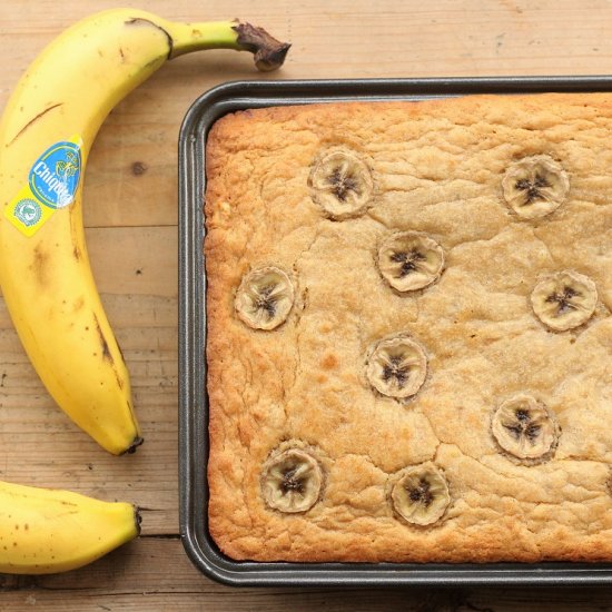 Banana and White Chocolate Blondies