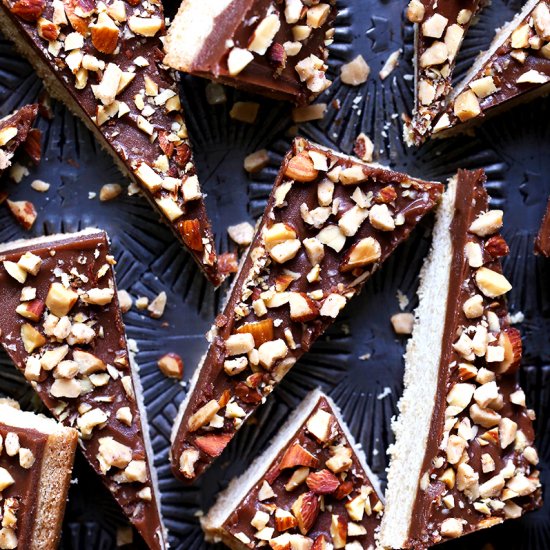 Mascarpone Chocolate Toffee Bars