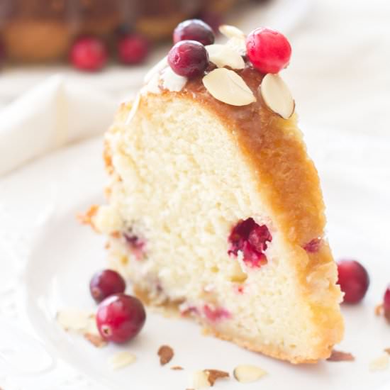 Cranberry Almond Bundt Cake