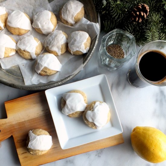 Lemon Anise Ricotta Cookies