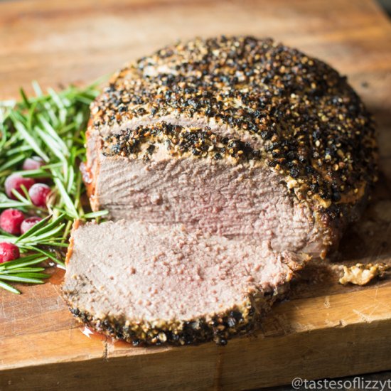 Peppercorn Sirloin Roast Beef