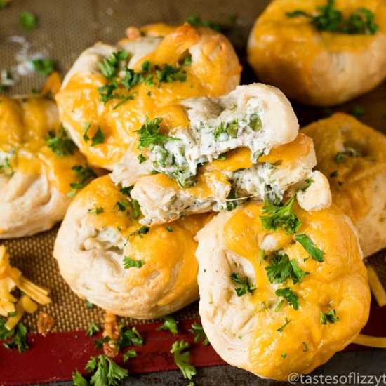 Spinach Cheese Stuffed Biscuits