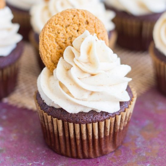 Gingerbread Latte Cupcakes