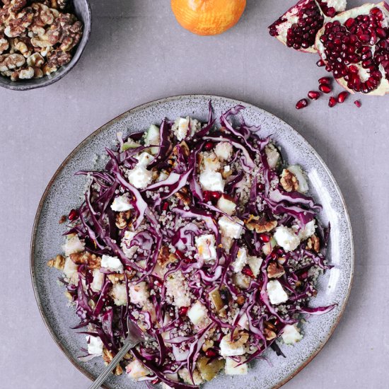 Apple, Red Cabbage Quinoa Salad