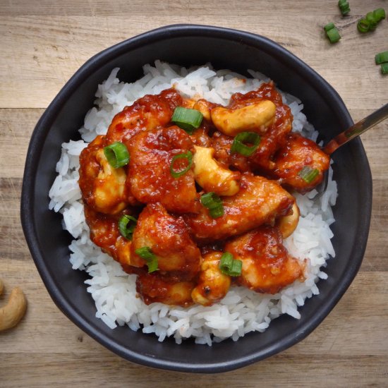 Slow Cooker Cashew Chicken