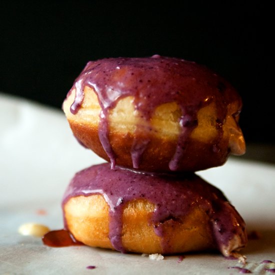 All Spice Blueberry Sufganiyot