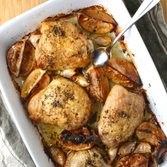 Lemon Garlic Baked Chicken