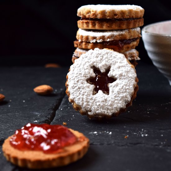 Almond Linzer Cookies