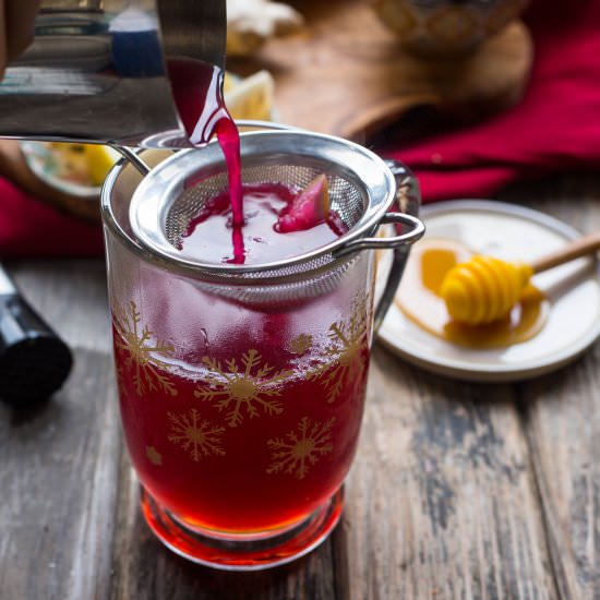 Blueberry Ginger Hot Toddy