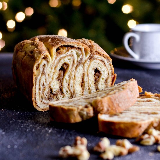 Walnut Cinnamon Swirl Bread