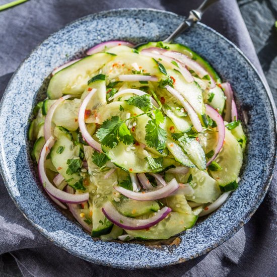 Asian Sweet and Sour Cucumber Salad