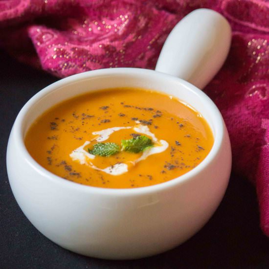 Pumpkin and carrot soup