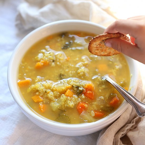 Slow Cooker Rice Soup