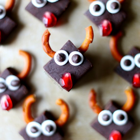 Healthy Dairy Free Fudge Reindeer