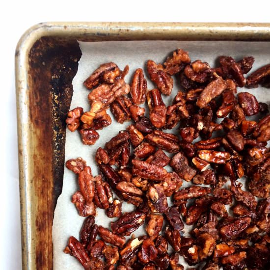 Maple Glazed Pecans