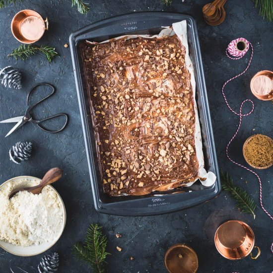 Almond Toffee Shortbread Cookies