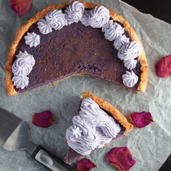 Ube Custard Pie