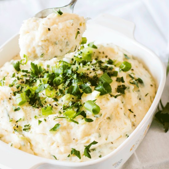 Whipped Feta and Cauliflower Mash