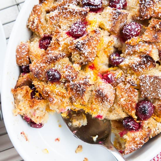 Cranberry Orange French Toast Bake