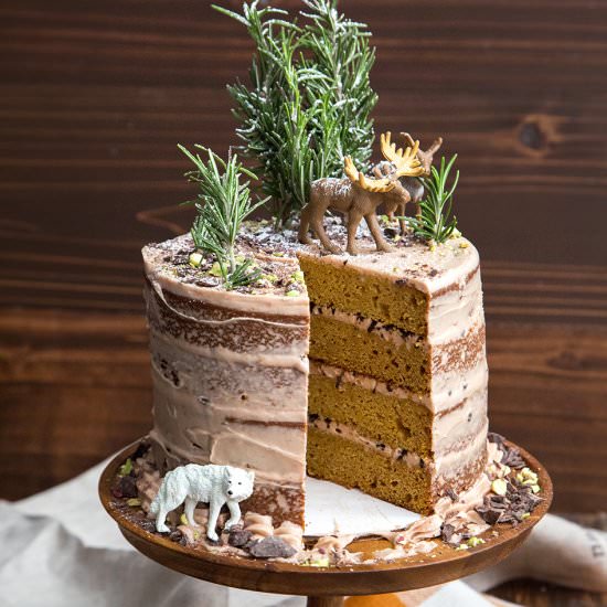 Forest Chocolate Pumpkin Cake