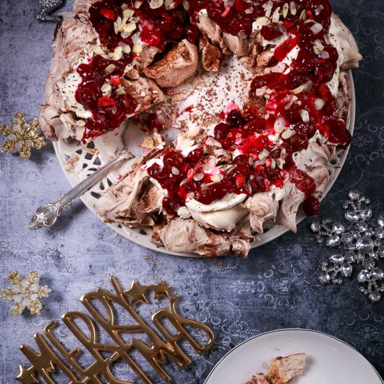 Christmas Pavlova Wreath