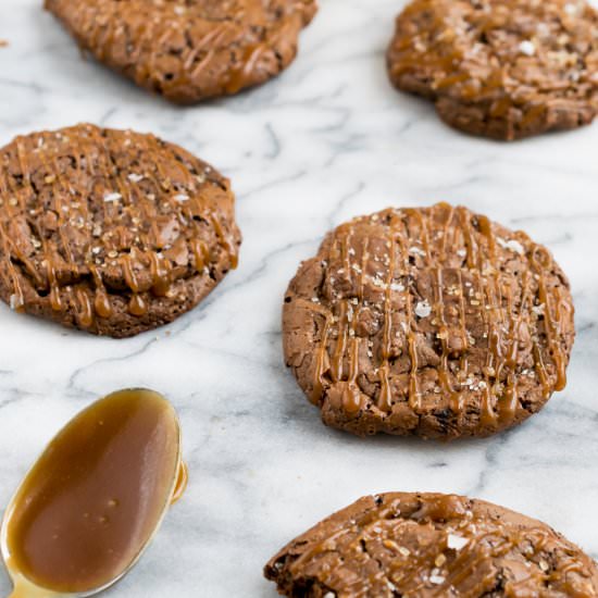 Salted Caramel Mocha Cookies