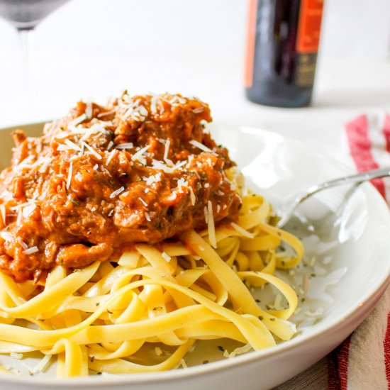 Slow Cooker Beef Ragu Bolognese