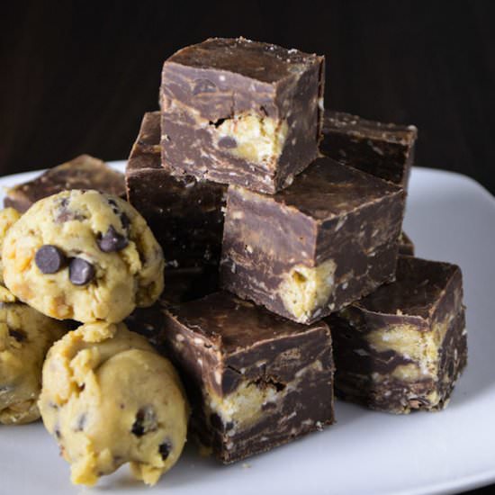 Toasted Coconut Cookie Dough Fudge