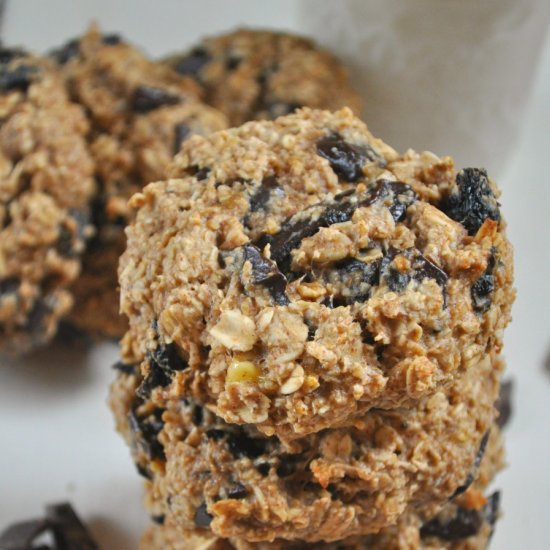 Chocolate Cherry Breakfast Cookies