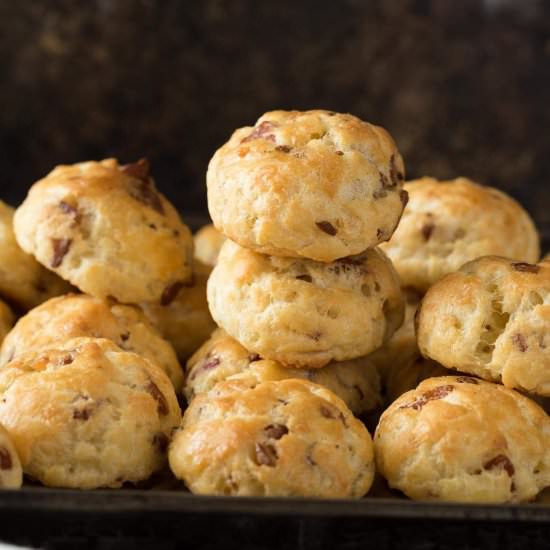 Bacon Garlic Gougères