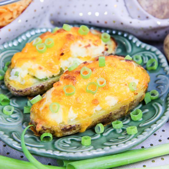 Healthier Twice Baked Potatoes