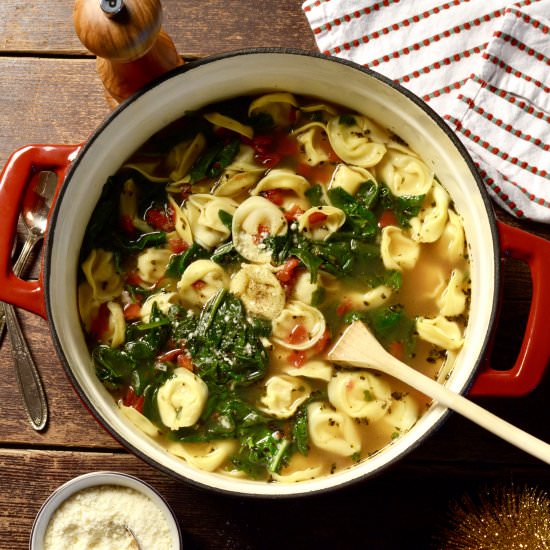 Spinach & Tortellini Soup