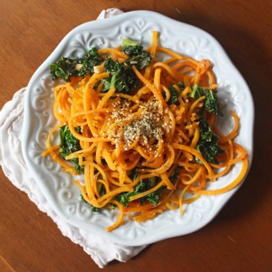 Vegan Butternut Squash Noodles