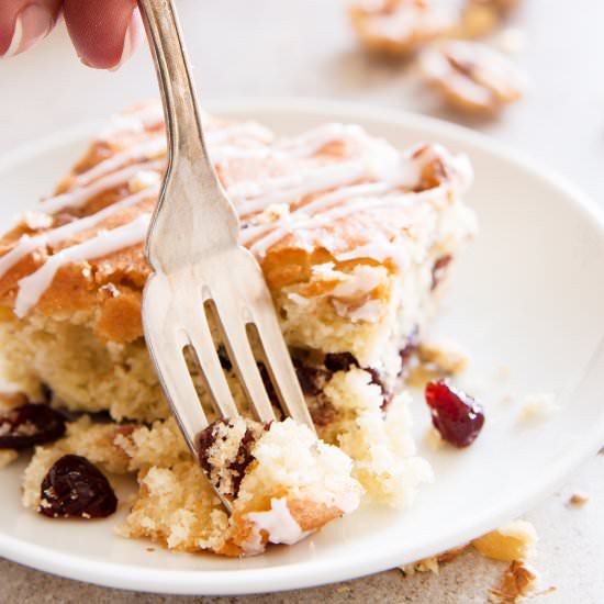 Cranberry Walnut Coffee Cake