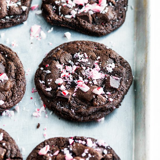 Double Chocolate Peppermint Cookies