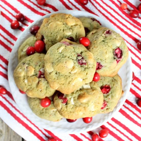 Cranberry Orange Creamsicle Cookies