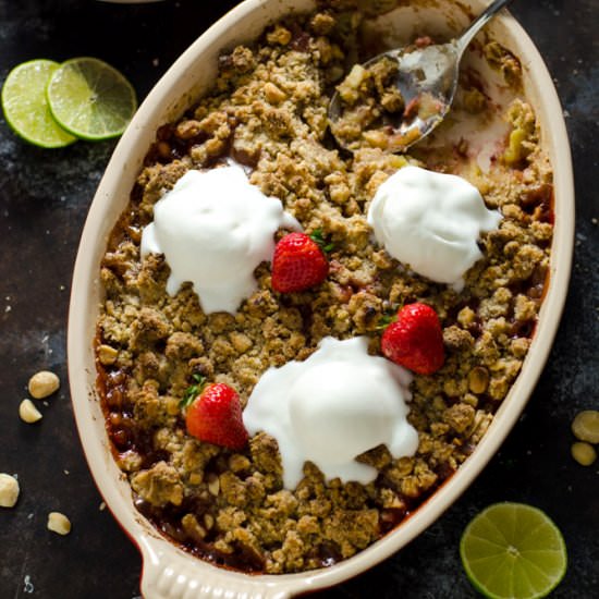 Banana Berry Nut Crumble