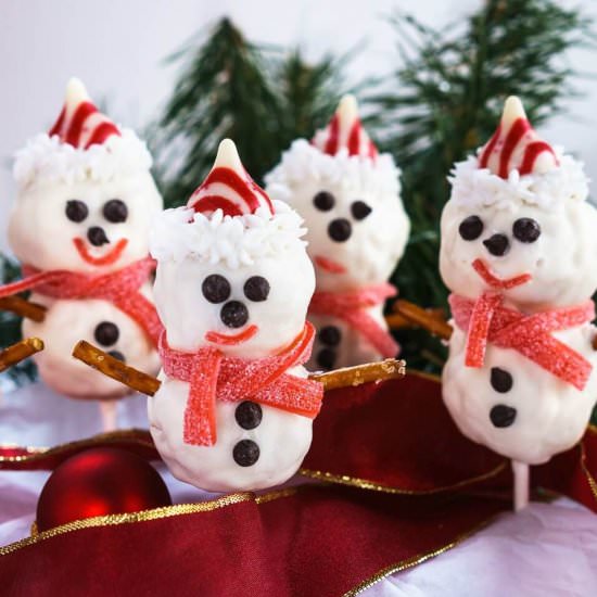 Rice Krispie Snowman Pops & Cookies