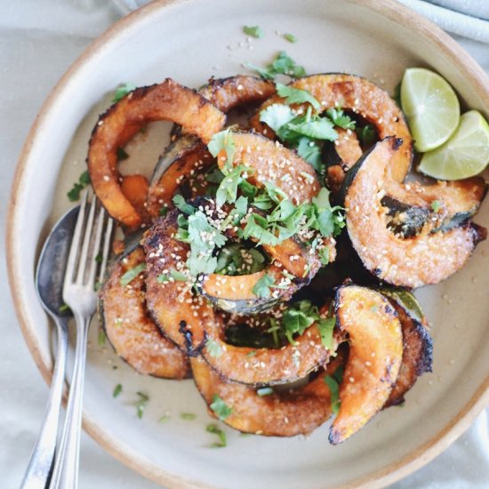 Miso Kabocha with Cilantro and Lime