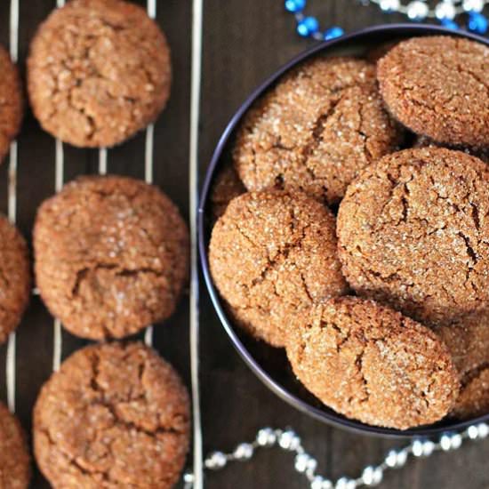 Chewy Gingerbread Cookies