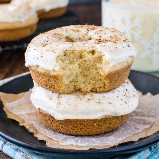 Eggnog Donuts