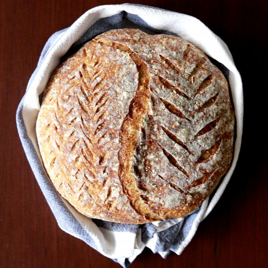 Seeded Spelt Sourdough Boule